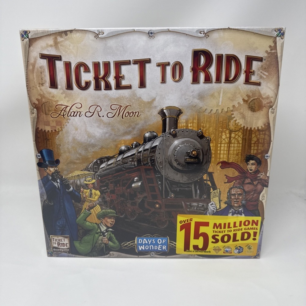 Ticket To Ride Days of Wonder by Alan‎ R. Moon Board Game 7201 New SEALED
